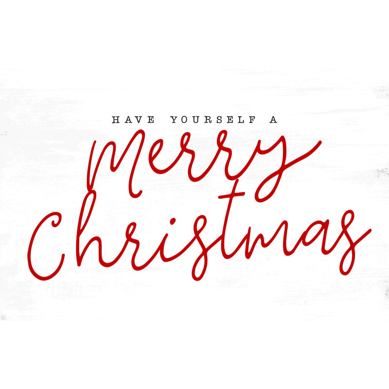 Plaque « Merry Christmas », H 24 po x l 36 po