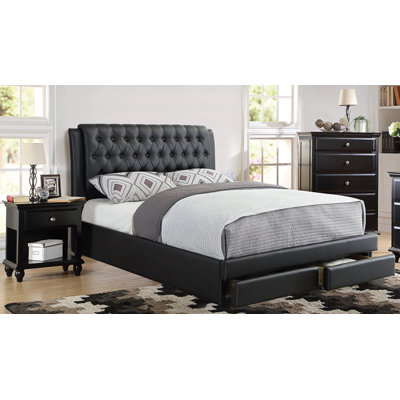 Upholstered Platform Bed 3 Piece Bedroom Set -  F&L Homes Studio, 9338435962Q