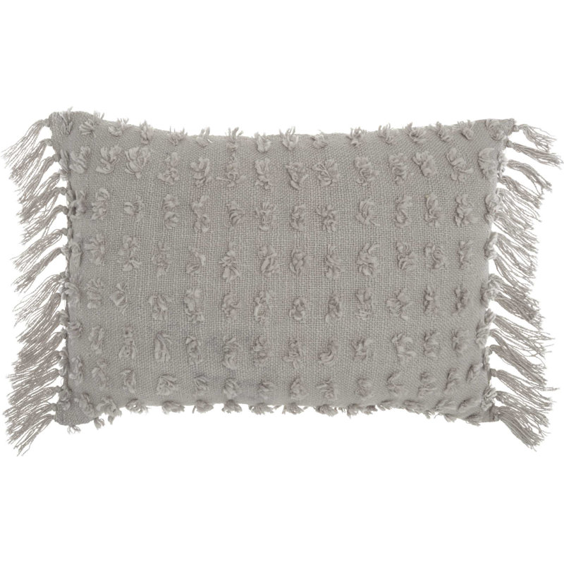 Coussin Tassel, Kaki, H 20 po x l 14 po