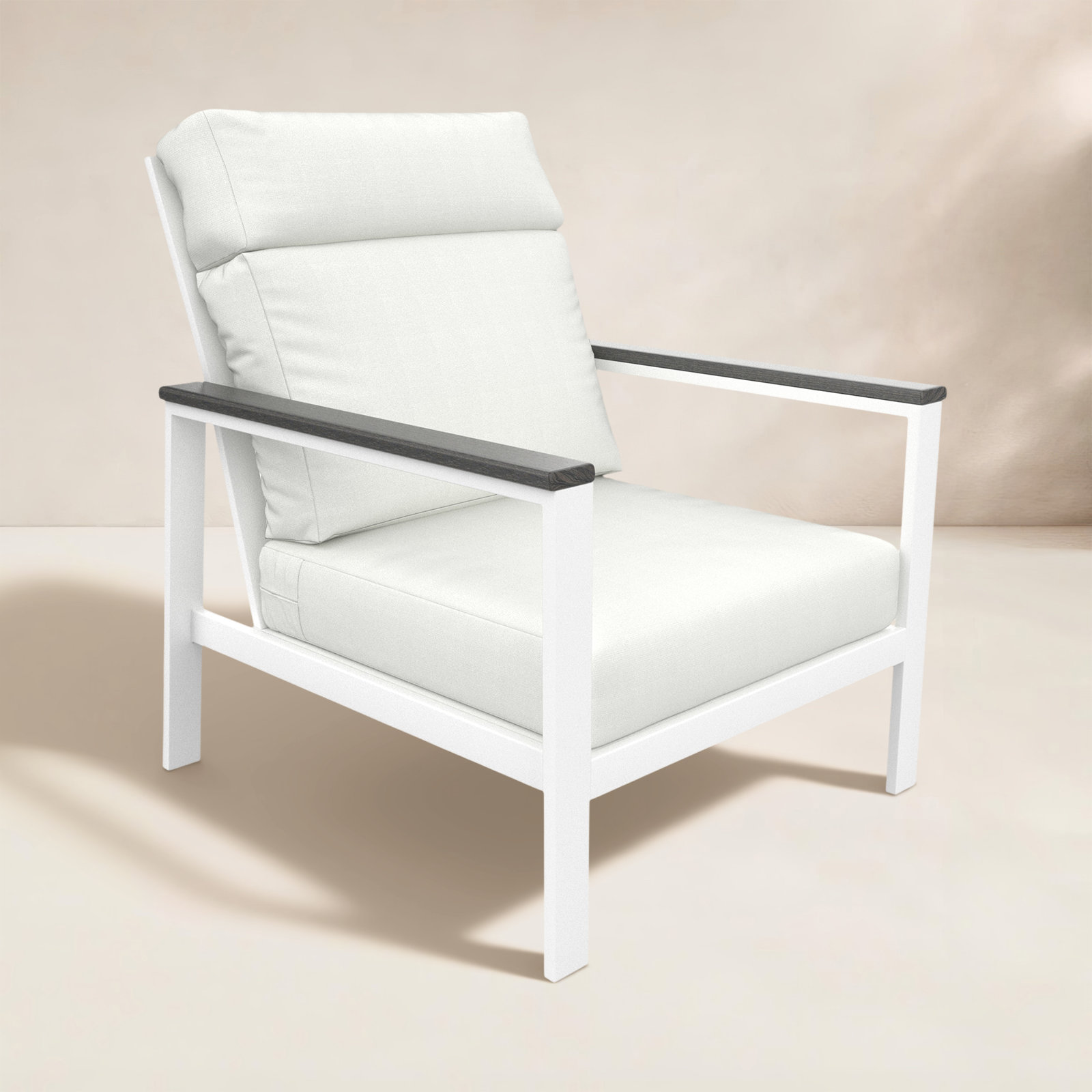 Townsend Sunbrella® Patio Lounge Chair, Canvas White