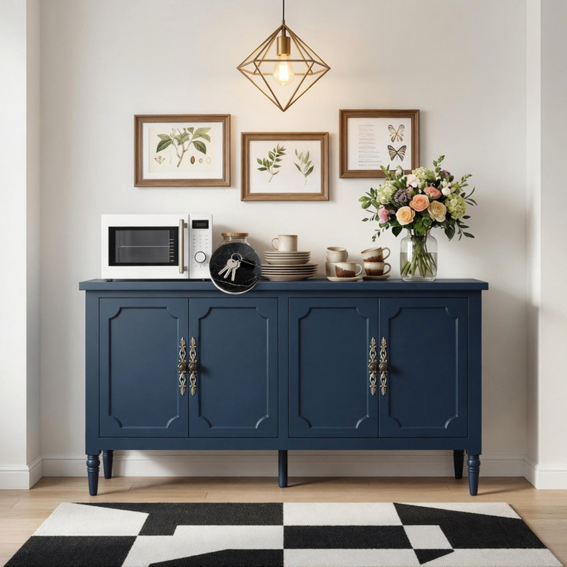 Buffet Cabinet - Vintage Sideboard with Adjustable Shelves