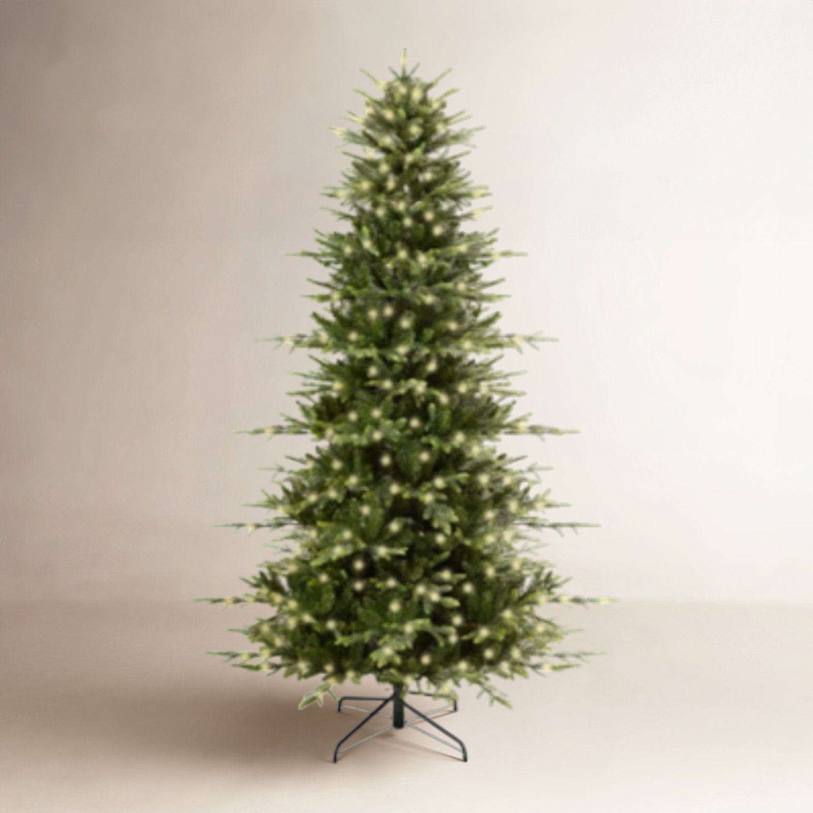 Pre-Lit Spruce Christmas Tree, 7' H