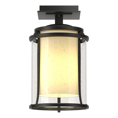 Meridian 1 - Light 7.7" Simple Cylinder Semi Flush Mount