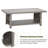 2-Tier Rectangular Aluminum Outdoor Coffee Table-114222599