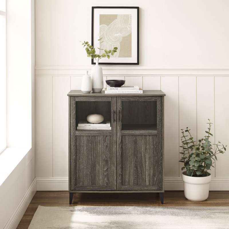 Babbett 2 - Door Accent Cabinet, Cerused Ash