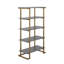 140.9 cm H x 76.2 cm W Steel Etagere Bookcase-1215559847