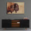 «Bison pair» par Nathan Larson, art mural en verre acrylique-51796983