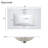 30'' Single Bathroom Vanity With Ceramic Top-1072487564
