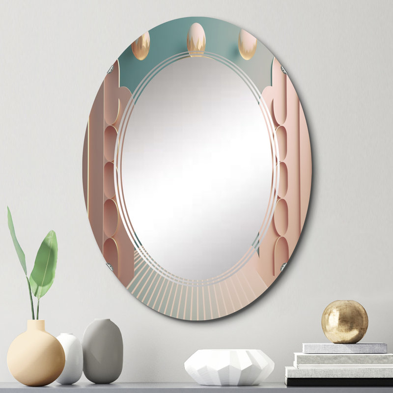Diam - Miroir mural moderne ovale, 30 po x 20 po