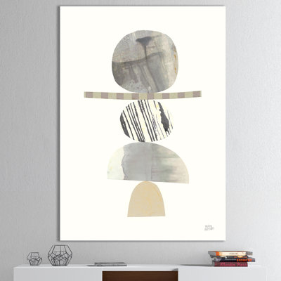 Zev Geometric Balance Neutral I - reproduction d'art sur toile encadrée