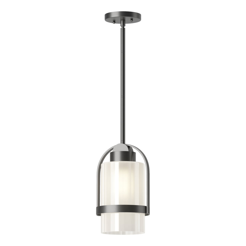 Alcove Outdoor Pendant, Frosted, Coastal Black