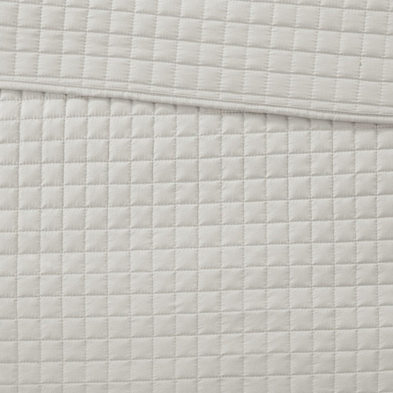 Design Otto 3 Piece Reversible Quilt Set - Queen Grey