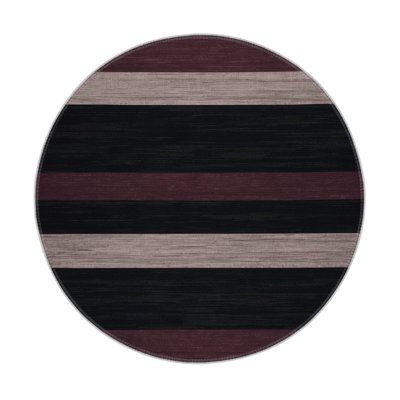 Tapis intérieur / extérieur noir HorizontalStripes