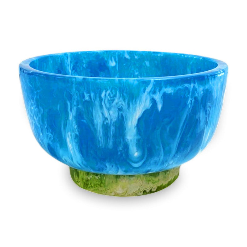 Resin Dining Bowl, Blue/Green