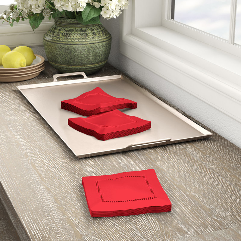 Serviette de table Rowles, Rouge