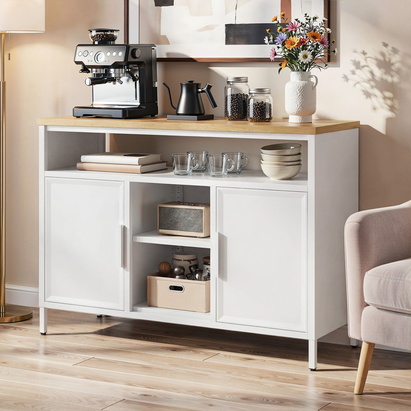 108cm W 2-Tier Sideboard, White