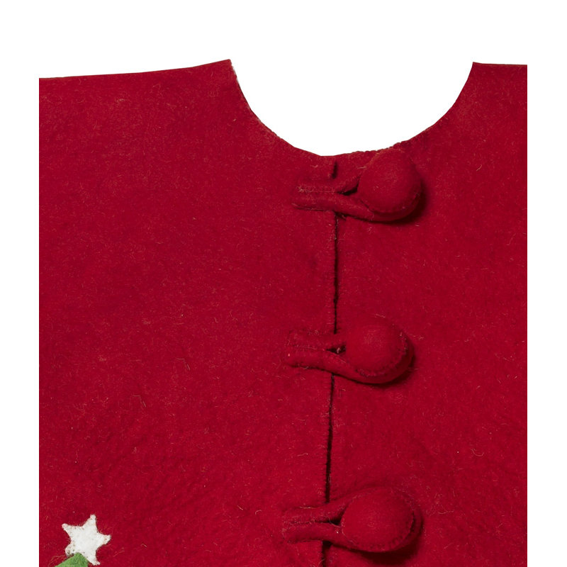 Multilayered Trees Tree Skirt, Red
