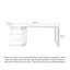 Bureau d'ordinateur italien avec cabinet d'appoint-441342323