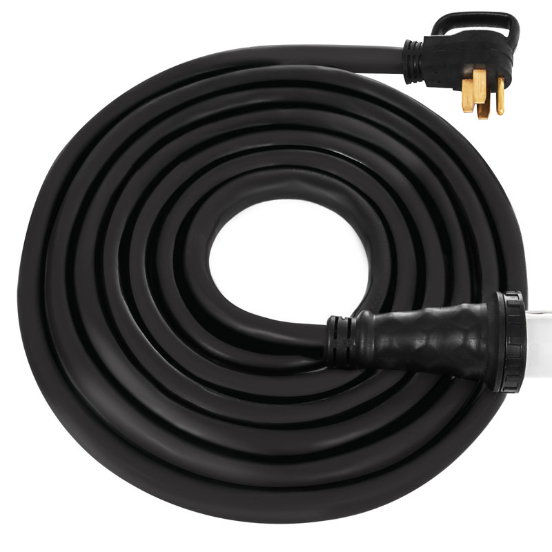 0FT 50 AMP RV Extension Cord,50 Amp RV Replacement Cord,6AWG/3C+8AWG/1C Twist Lock Cord with Molded Connector