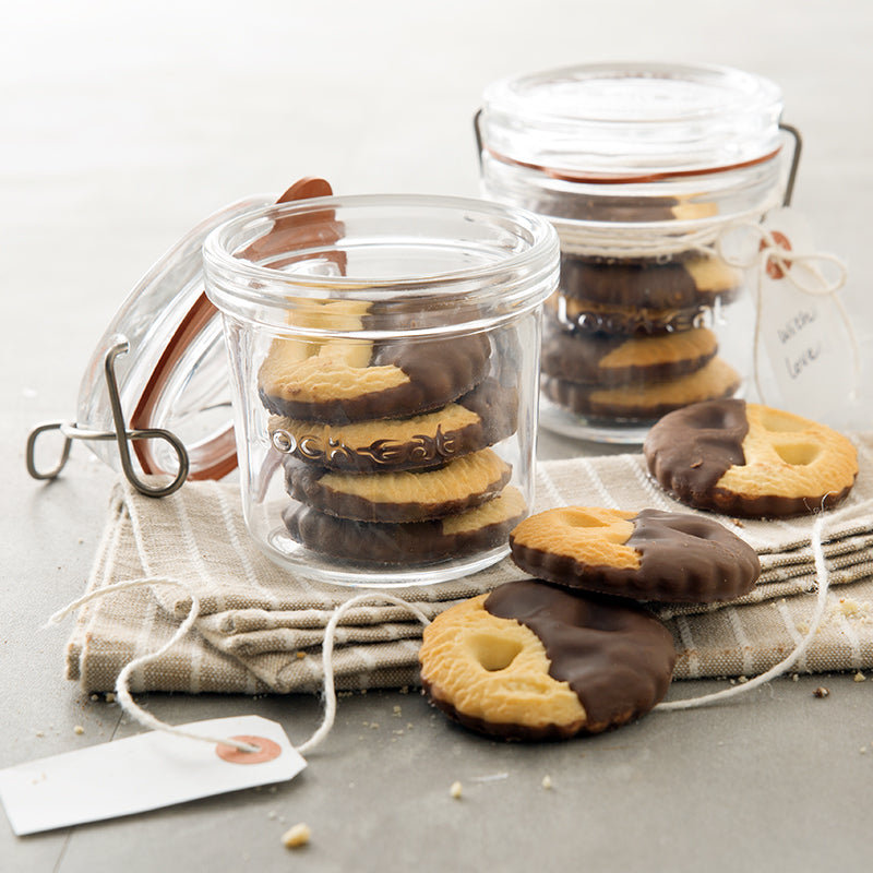 Lock-Eat Food Jar (Set of 6), 5.5" H x 3.4" W x 3.4" D