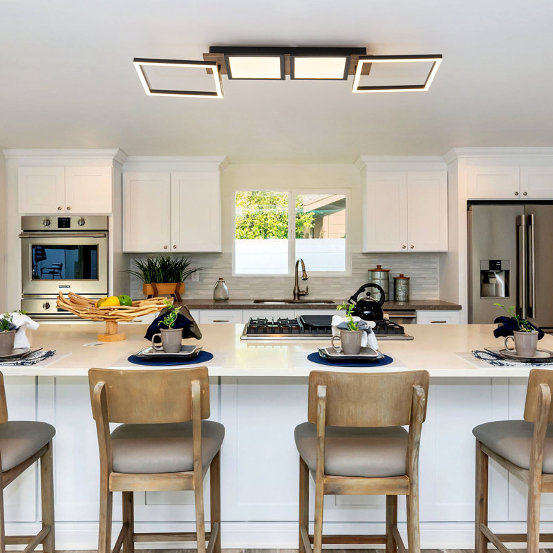 Dimmable Farmhouse Led Flush Mount