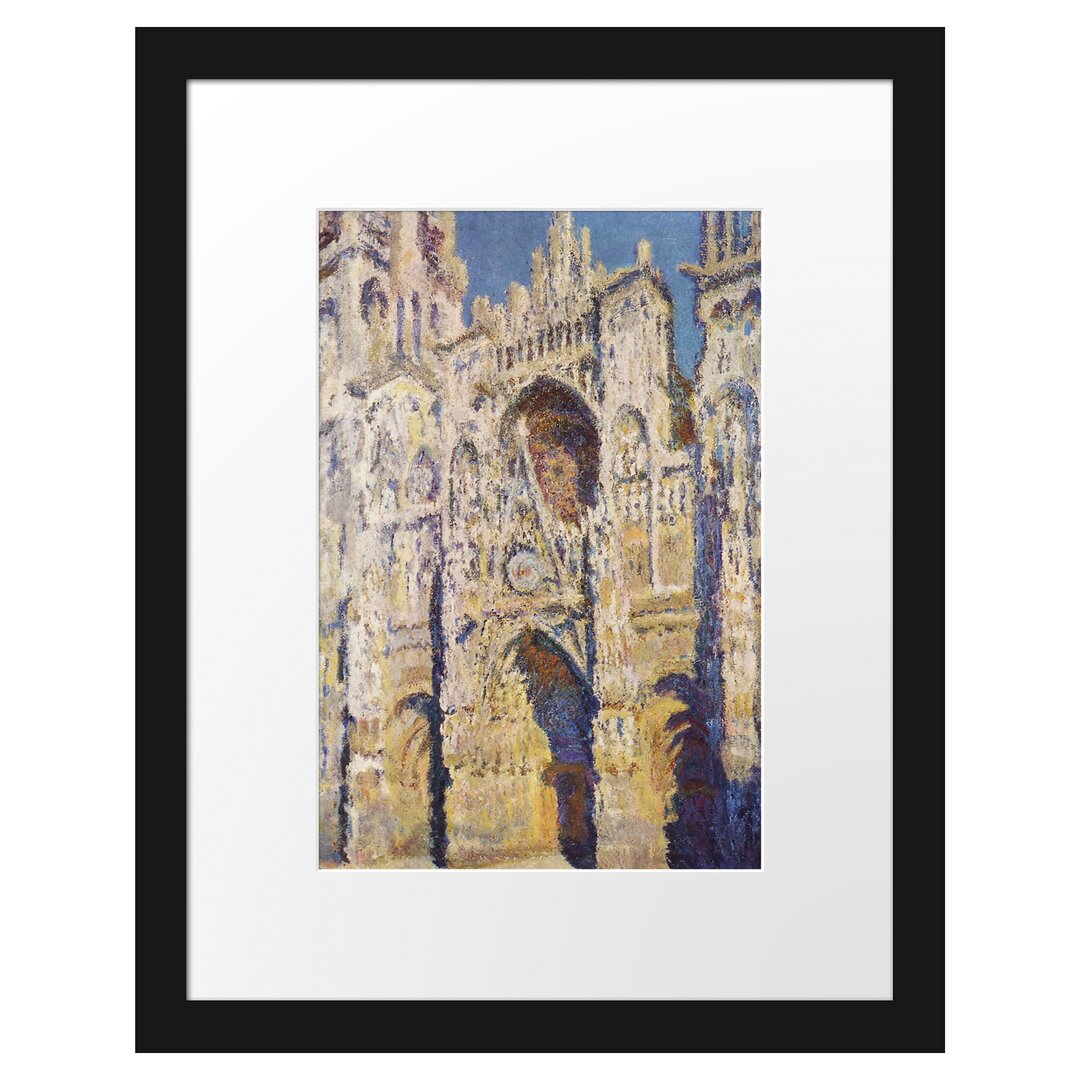 Gerahmter Kunstdruck Rouen Cathedral III von Claude Monet