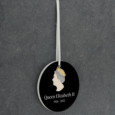 Queen Mature Circle Shaped Ceramic Ornament