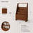 Lurva  Solid Wood Free Standing Magazine Rack