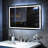 Lyra LED Lighted Bathroom Mirror with Defogger – Wall-Mounted Vanity Mirror with Adjustable Brightness & Color Temperature-57343205