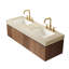 Meuble-lavabo mural de luxe de style moderne Mid-Century