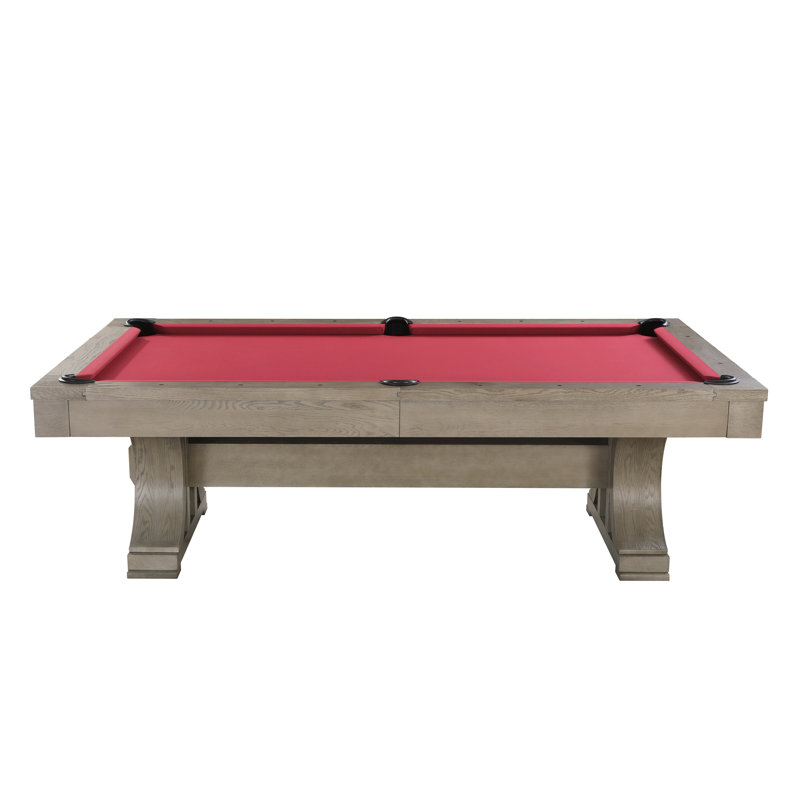 Table de billard en ardoise 8 pi Madero Madero, Rouge, Non, Gris cendré brossé