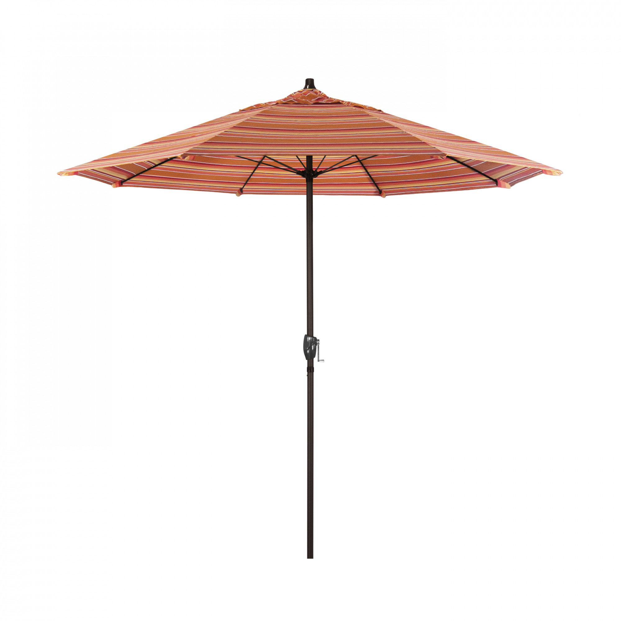 Gino 7.5' Market Sunbrella Umbrella, Dolce Mango Stripe Sunbrella®