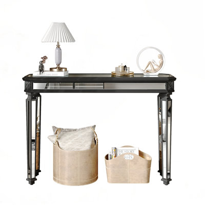 Vintage Mirror Console Table