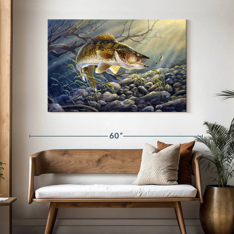Break Line Walleye II, 32" H x 48" W