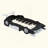 Race Car-Shaped Platform Bed With Wheels-2096486106