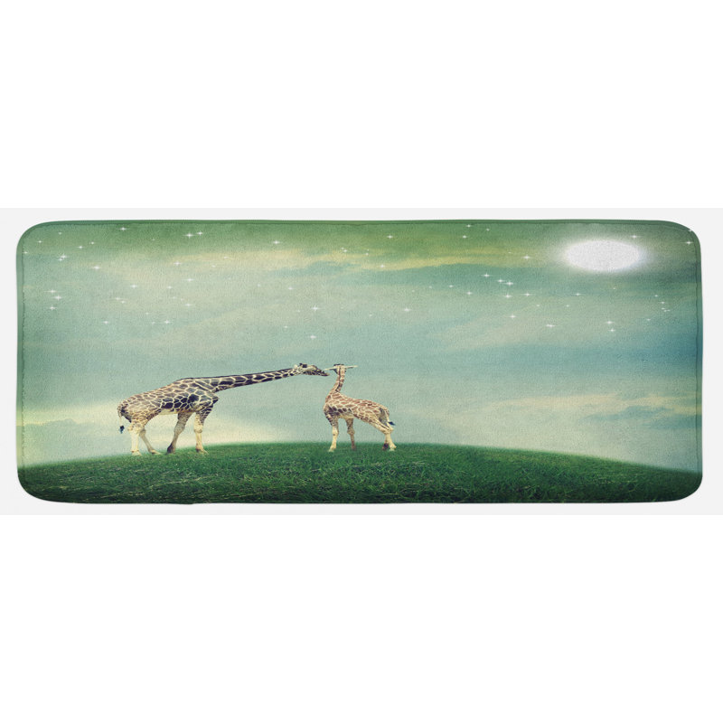 Tapis de cuisine giraffe