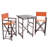Gupton 2 - Person Patio Dining Set with Square Table-42740718