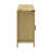 59" Modern 4-Door Sideboard with Power & USB, Adjustable Shelves, Half-Open Storage, Metal Accents-528142146