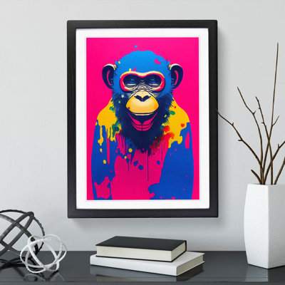 Paint Drip Monkey No.1 - Wall Art