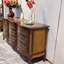 Armoire d'appoint en bois manufacturé brun foncé