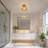 8.2''(W) Industrial 1 - Light Semi Flush Mount Ceiling Light