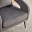 Fauteuil demi-tonneau en velours-831239453