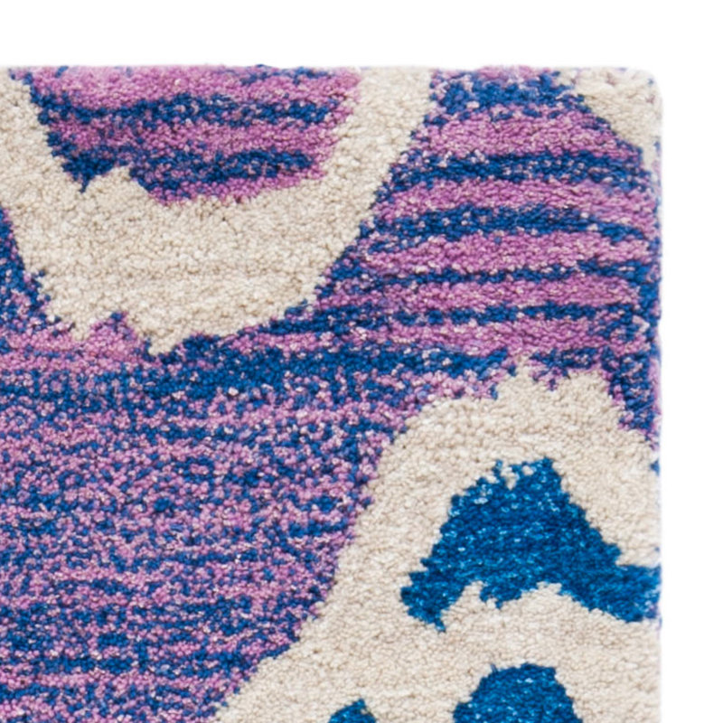 Tapis ikat en laine touffeté à la main Kouerga, Rectangle 8 pi x 10 pi