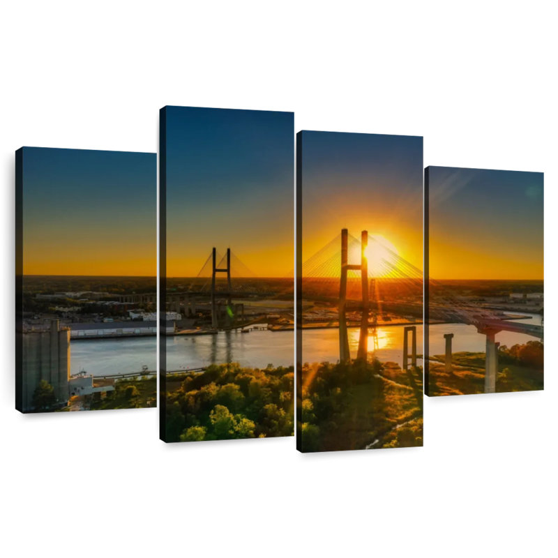 Lilie Talmadge Memorial Bridge, 54" H x 84" W