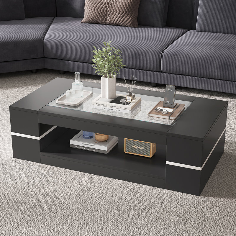 Table basse et cocktail Emilly Business, Noir