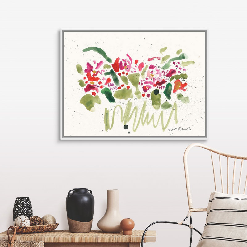Reproduction d’art sur toile, "Summer Morning" par Kait Roberts, Cadre blanc, H 32 po x l 42 po x P 1,75 po