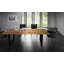 Sandtoft Acacia Solid Wood Top Metal Base Dining Table-34966406-34966404