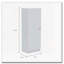 Garde-manger rectangulaire Richmond blanc-47602283