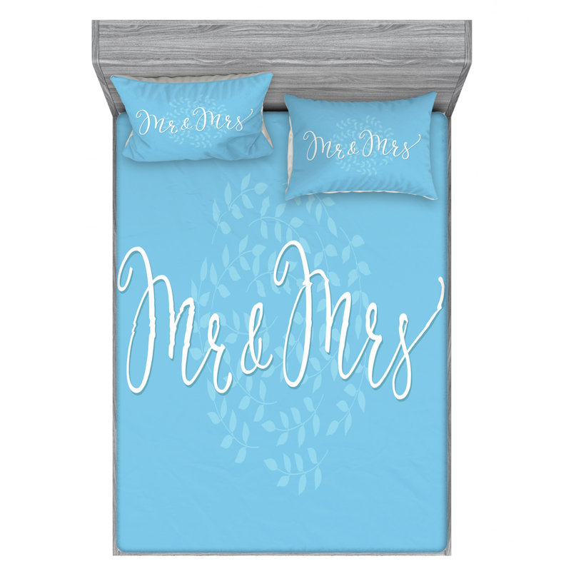 Microfiber Patterned Sheet Set, Queen Sheet Set + Fitted Sheet + 2 Pillowcases