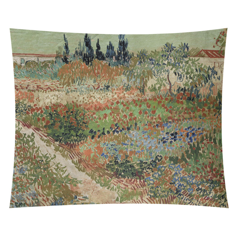 Browerville Polyester Tapestry, 27.5" H x 37.5" W, Green/Orange/Blue